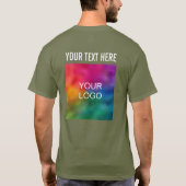 T-shirt Nom du logo de l'entreprise personnalisable Modèle (Dos)