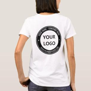 T-shirt Nom du logo de votre entreprise Site Web Couleur p