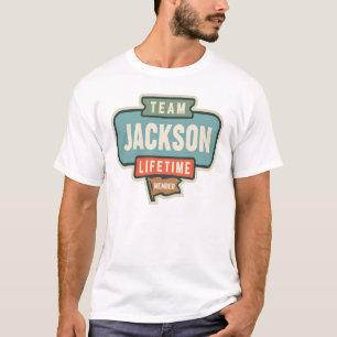 T-shirt Nom du membre à vie de l'équipe Jackson