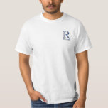 T-shirt Nom du monogramme de la valeur de trois couleurs p<br><div class="desc">LAYERING UNIQUE DU MONOGRAM — regardez attentivement et vous verrez trois couleurs, ce qui lui donne une sensation de profondeur. Personnalisé en plus avec le prénom. Idée spéciale pour un cadeau ou vous pouvez juste profiter pour vous-même! Si vous avez des questions de conception ou une demande spéciale, veuillez envoyer...</div>