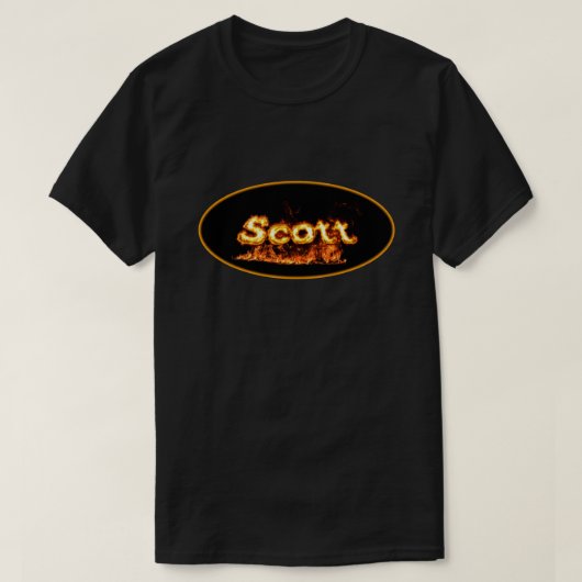 T-shirt Nom du pilote Scott (Design devant)