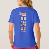 T-shirt Nom du rouleau Sushi Nigiri Sashimi Maki (Dos)