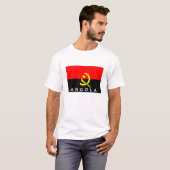 T-shirt nom du symbole du pays d'angola (Devant entier)