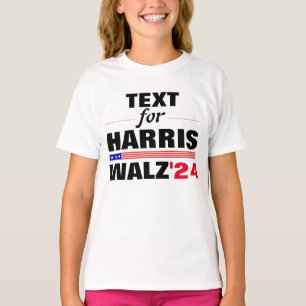 T-shirt Nom du texte personnalisé pour Harris Walz 2024 El