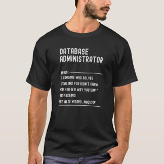 T-shirt Nom du travail de définition du commis à l'entrée