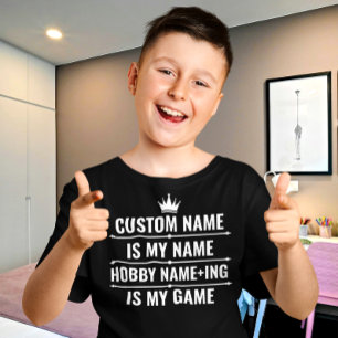 T-shirt Nom du travail et du passe-temps Funny personnalis