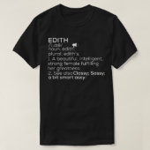 T-shirt Nom Edith Définition Edith Nom Femme Modifier (Design devant)