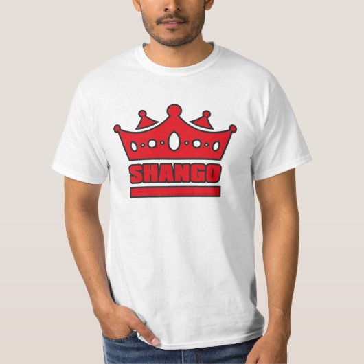 T-shirt Nom et couronne de Shango (Devant)