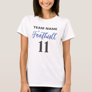 T-shirt Nom et numéro de joueur de football personnalisé g