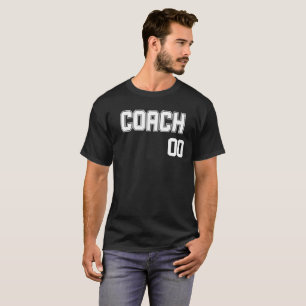 T-shirt Nom et numéro de l'entraîneur personnalisé Styl
