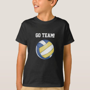 T-shirt Nom et numéro de l'équipe de volleyball