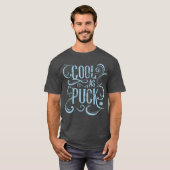T-shirt Nom et numéro Retour Imprimer Cool comme Puck Hock (Devant entier)