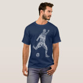 T-shirt Nom et numéro Retour Imprimer Football Langues T-s (Devant entier)