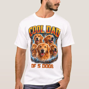 T-shirt Nom et photo de chien personnalisés simples et mod