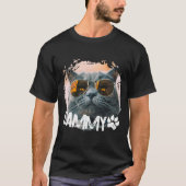 T-shirt Nom et photo du Cool de Grunge Moderne simple pour (Devant)