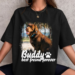 T-shirt Nom et photo personnalisés simples et modernes pou