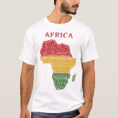 T-shirt Nom et texte personnalisés Afrique (Devant)
