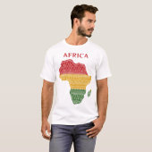 T-shirt Nom et texte personnalisés Afrique (Devant entier)