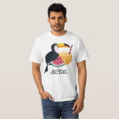 T-shirt Nom et texte personnalisés Illustration Toucan (Devant entier)
