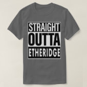 T-shirt Nom Etheridge Stright Outta Etheridge (Design devant)