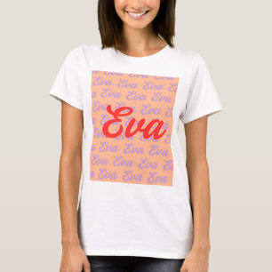 T-shirt Nom Eva Conception de Motif répétitif
