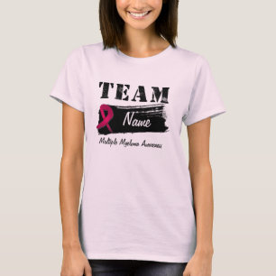T-shirt Nom fait sur commande d'équipe - myélome multipl
