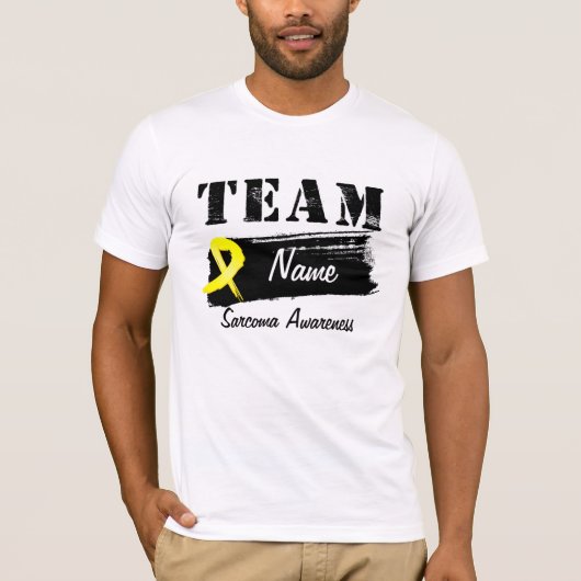 T-shirt Nom fait sur commande d'équipe - sarcome (Devant)