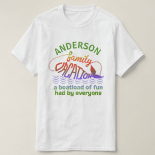 T-shirt Nom fait sur commande drôle de vacances de famille
