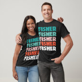 T-shirt Nom Fisher (Unisexe)