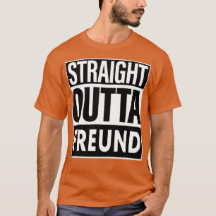T-shirt Nom Freund Droit En Dehors Freund