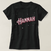 T-shirt Nom Hannah Débardeur personnalisé (Design devant)