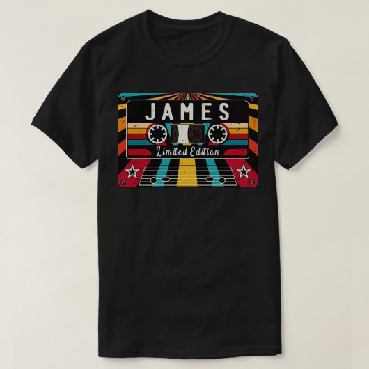 T-shirt Nom James (Design devant)