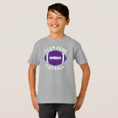 T-shirt Nom, joueur et nombre de l'équipe de football viol (Devant entier)