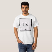 T-shirt Nom Lex Chimie Élément Tableau Périodique (Devant entier)