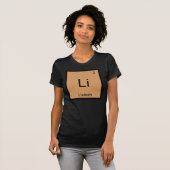 T-shirt Nom Lisbeth Chimie Élément Tableau périodique (Devant entier)