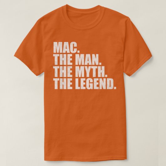 T-shirt Nom MacMac Nom prénom Mac (Design devant)