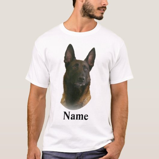 T-shirt Nom malinois belge (Devant)