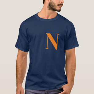 T-shirt Nom manuscrit monogramme initial