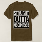 T-shirt Nom Mcclintock Nom Straight Outta Mcclintock (Design devant)