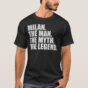 T-shirt nom Milan, Milan L'Homme Le Mythe La Légende