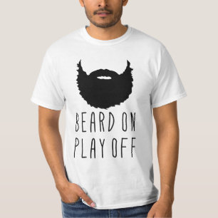 T-shirt Nom Numéro Retour Imprimer, Hockey Playoff Beard T