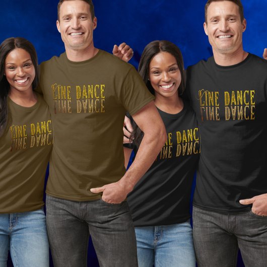 T-shirt Nom or princesse de danse de ligne