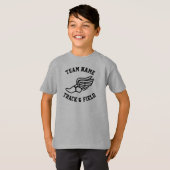 T-shirt Nom ou texte de l'équipe personnalisée de piste et (Devant entier)