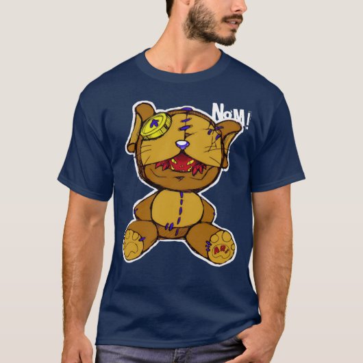T-shirt Nom ! Peluche de démon (Devant)