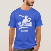 T-shirt Nom personnalisé Baseball (Devant)