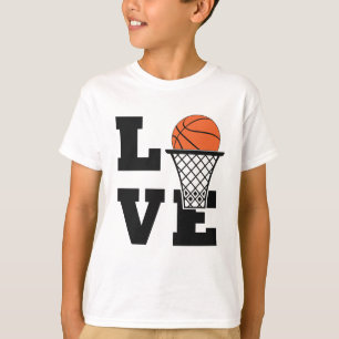 T-shirt Nom personnalisé Basketball Love