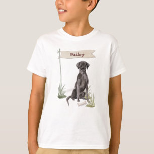 T-shirt Nom personnalisé Black Lab Pet Dog