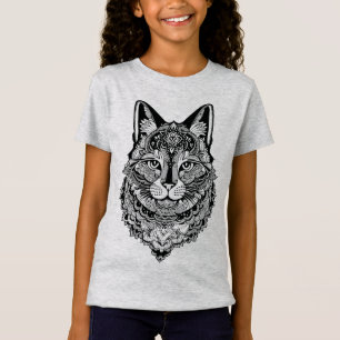 T-Shirt Nom personnalisé Chat ornemental