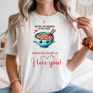 T-shirt Nom personnalisé Citation Amour Drôle Nourriture F