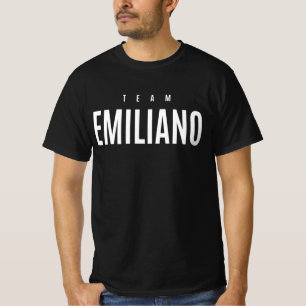 T-shirt Nom personnalisé de l'équipe Emiliano
